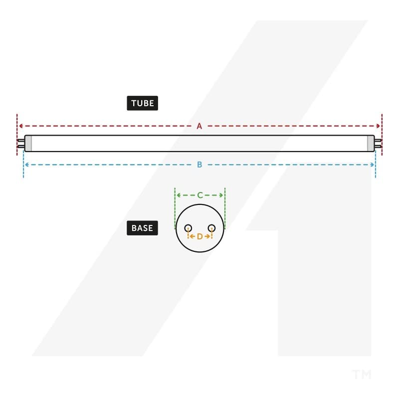 TBE Lighting T5 Leuchtstoffröhren, 6 W, 225 Mm, CFL-Leuchtmittel, G5, 2