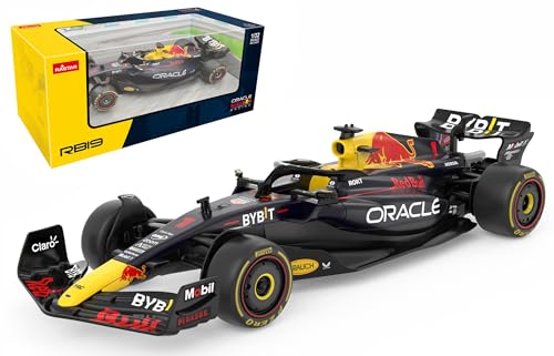 rastar 64600 132 redbull f1 die cast metal car model - officially licensed redbull f1 rb19 die-cast for play and display - ideal gift - blue
