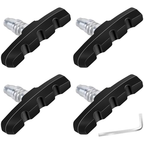 2 Pairs V-Brake Pads with Wrench Cover