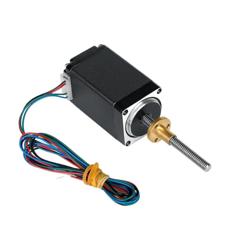 POWTAXBJGD Linear Stepper NEMA 11 Stepper Electronic Starter with Tr5*2 Lead Screw 50mm or 100mm for Options(100mm Tr5-2,51mm Long Motor)