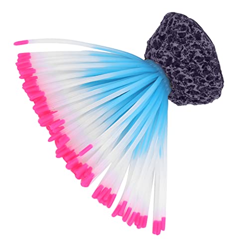 Luroze Coral artificial, simulação decorativa de silicone artificial paisagem de anêmonas marinhas e