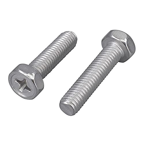 Pernos M5x35mm de acero inoxidable 304 con cabeza mixta para evitar holguras en vibración