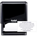 Trodat 4926 Custom Self-Inking Personalized Return Address Stamp - Customizable Up to 8 Lines of Text -Refillable Customized Ink Rubber Stamper, Small Business Essentials, Shipping, Work - XX-Large