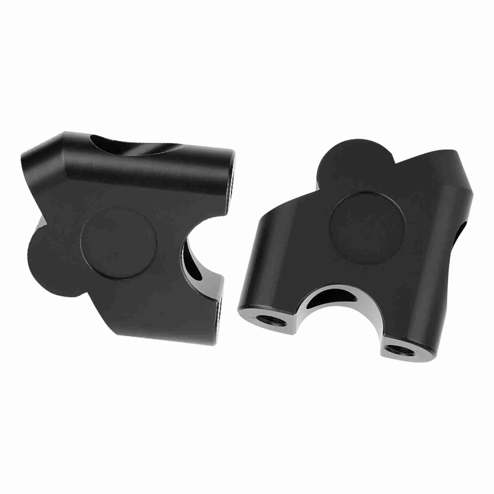 Podniesienie kierownicy motocykla 22 mm, Riser kierownicy motocykla, podnoszenie kierownicy motocykla, uniwersalny uchwyt na kierownicę 22 mm, zestaw 2 sztuk (czarny), Podnośny uchwyt 35mm