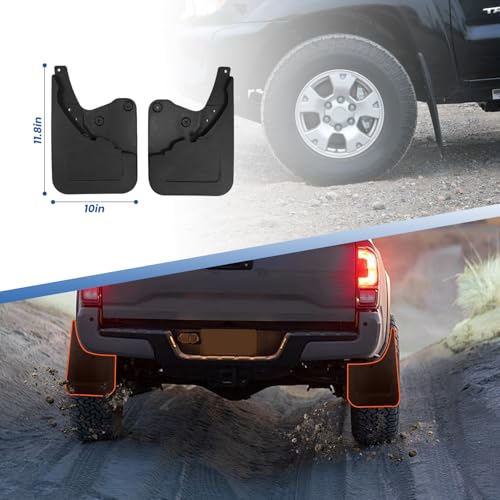 Image of 4PCS Mud Guards Splash Flaps Mudflaps Compatible with Toyota Tacoma 2024 2025 SR /SR5 Pickup Truck Auto Exterior Accessories Front Rear Tire Kit Vehicle Wheel Liner Fenders (for Tacoma 24-25 SR /SR5)