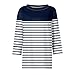 2025 3/4 Sleeve Shirts Womens Dressy Casual Round Neck Tunic Tops Loose Fit Basic Tees Blouses Fall Fashion Pullover