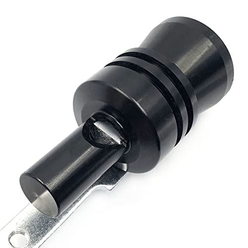 Devmo XL-ALUMINUM-2PCS-BLACK 2Pcs Xl Size Aluminum Alloy Universal Turbo Sound Exhaust Muffler Pipe Whistle Car Roar Maker thumb #7