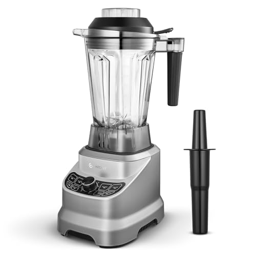 AMZCHEF Blender Mixeur à 8 Vitesses Sélectionnables | 1800W Puissant High Speed Mixer Blender Professionnel | Blender Bol 1,85L Pour Glace Pilée, Shakes,...