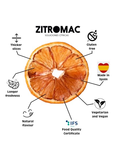 90g Getrocknete Zitronescheiben|Dehydrierte grüne Zitrone als Dekoration für Weihnacht, Glühwein, Getränke, Tee, Backen|Getrocknete fruchtscheiben für Cocktails, Gin 100% Natürliche Qualität