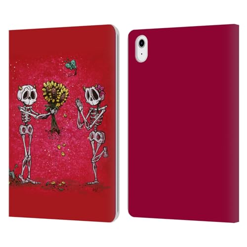 Étui iPad Air 2022 David Lozeau Tournesol Grunge pour travailler au café