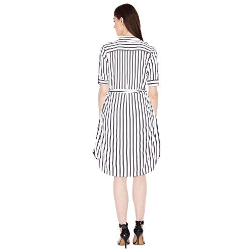 Image of STOP by Shoppers Womens Round Neck Floral Printed Shift Dress