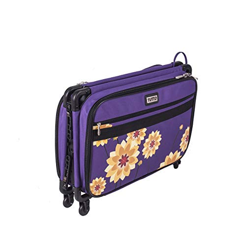 Tutto Machine On Wheels (Purple W/Yellow Dahlias, 22-Inch)