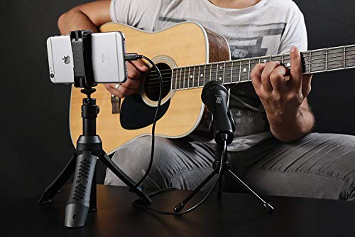 Microphone iOS et Mac iRig Mic HD 2 avec sortie casque et contrôle de gain direct