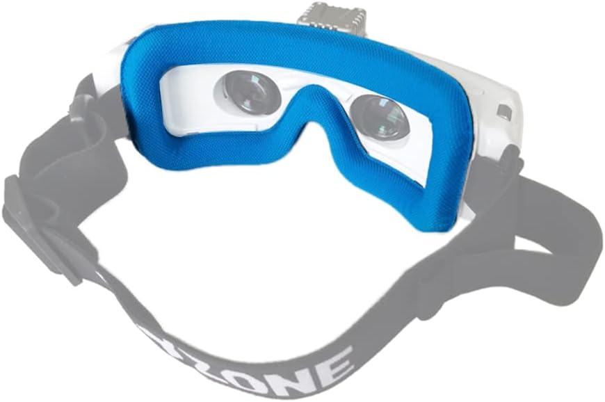 QWinOut Compatible for SKYZONE 04X SKY03 FPV Face Mask Cover RC Drone Flight Glasses Sponge Foam Eye Pad Comfortable (Grey)