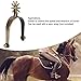 Kukyller Horse Boot Spurs, Western Vintage Zinc Alloy Horse Spurs with Gear Riding Accessories for Men