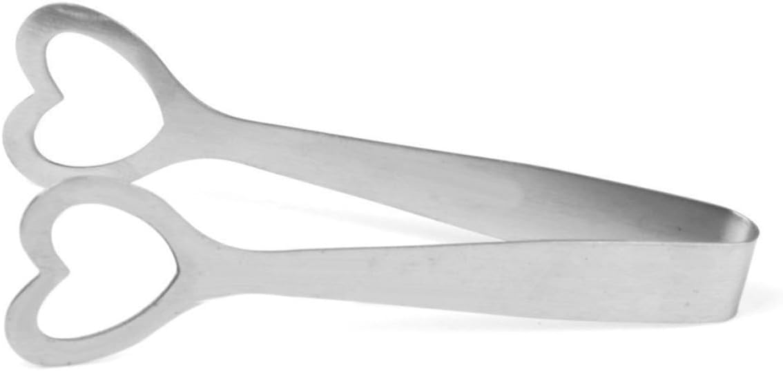 Stainless Steel Heart Sugar Ice Tongs for Cherries and Sugar