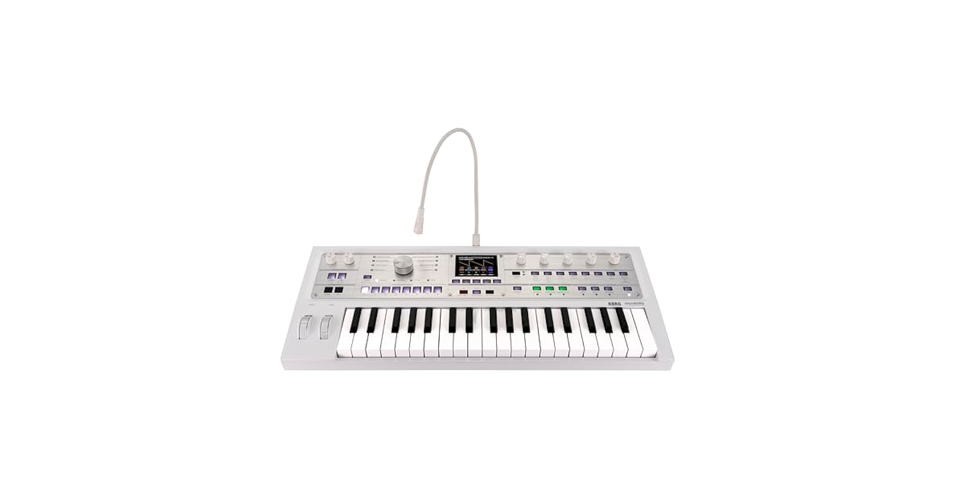 KORG microKORG ホワイト 37鍵 アナログシンセサイザー KORG アナログシンセサイザー microKORG CR (ミキサーセット
