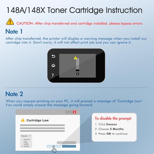 Image of Cool Toner no chip Compatible 148X 148A Toner Cartridge Black High Yield for HP 148X 148A W1480X W1480A LaserJet MFP 4101fdw 4101fdn Pro 4001dw 4001dn 4001n Printer Ink (2 Pack)