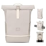 HOHER TRAGEKOMFORT: Das Rückenteil und die Träger sind mit atmungsaktivem Mesh-Material gepolstert. Besonders praktisch für Reisen: Die Tasche kann mit einem Gurt an einem Trolley befestigt werden.