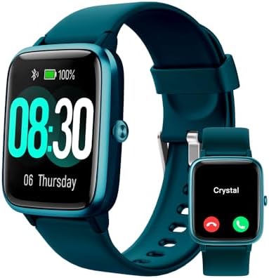 Smart Watch for Men Women, Bluetooth Call, for iPhone Android Teal