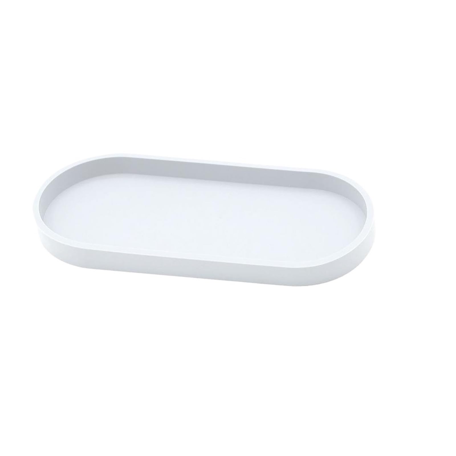 Silicone Bathroom Tray Oval Small Silicone Bathroom Vanity Tray