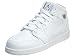 Nike Jordan Kids Air Jordan 1 Mid BG White/Cool Grey/White Basketball Shoe 5 Kids US