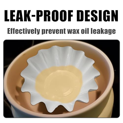 25-Piece Leakproof Wax Trays, Reusable Cupcake Wax Melting Trays, Candle Warmer, Biodegradable Wax Melting Tray, Aromatherapy, Candle Melting Liner Wax Melting Tray (White) - Image 6