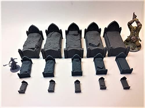 Miniatura 6 de CAMAS - RPG - Calabozos y Dragones - DND - Pathfinder - Señor del Anillo - Figura miniatura (grissin pintar) (Mediano (Cama Humanoide))