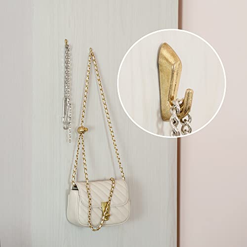 Image of Push Pin Picture Hooks Push Pin Hanger Picture Hanging Nails for Home Office Fabric Wall Wooden,15 Pack (Gold)