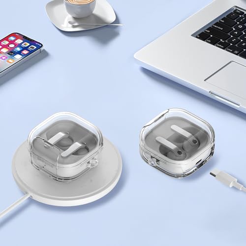 Coque Galaxy Buds 4 Pro silicone rouge évite chutes avec béquille - 3