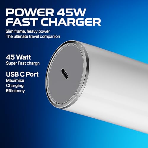 Image of RDG 45W Original Charger With Type C Port For Phone 3A Pro,Phone 3,2A Plus, 1, 2A /2, PPS PD 45 Watt Fast Charging Support Pixel Adapter Wall Block Charge USB C Mobile C To C 45W,White
