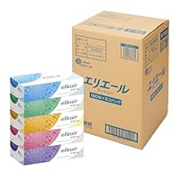 エリエール 箱ティシュー 180組×30箱 パルプ100% ハーフケース