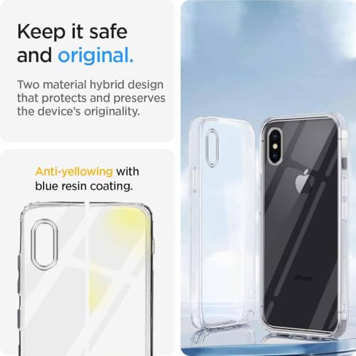 Image of Jkobi Silicone Back Cover Case for Apple iPhone Xs (Clear Shockproof Case with Camera Protection | Soft and Flexible | Transparent)