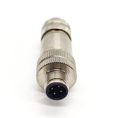 Elecbee conector M12 macho 4 pines D-code recto miniatura 2