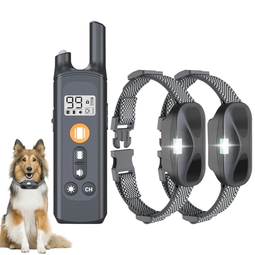 Freundliches Hundehalsband,Tierfreundliches,Halsband for Hunde,Bequem und einfach zu bedienen,Funktioniert bei Allen Hundetypen (Schwarz)