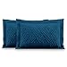 Produktbild AmeliaHome 2 Kissenbezüge zweiseitig ultrasonic Steppung 50x70 cm Ophelia Indigo