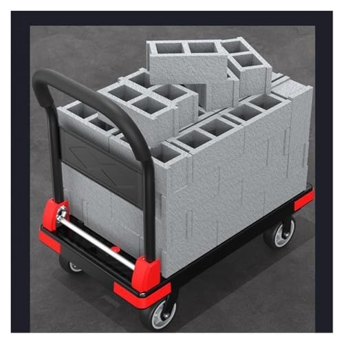 Carretilla plegable multiuso con ruedas silenciosas 5 pulg miniatura 4