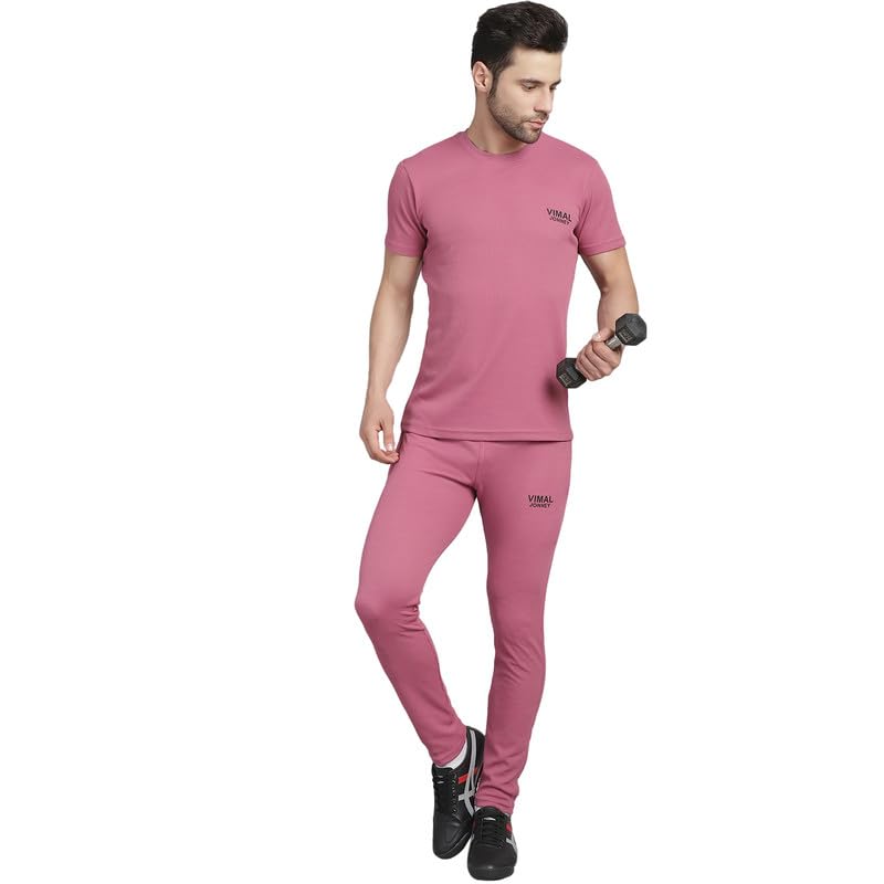 Image of Mack Jonney Solid Polyester Lycra Casual Style Half Sleeves Co-Ord Set Trackuit For Men-P-MACK52989-Box T D10 2
