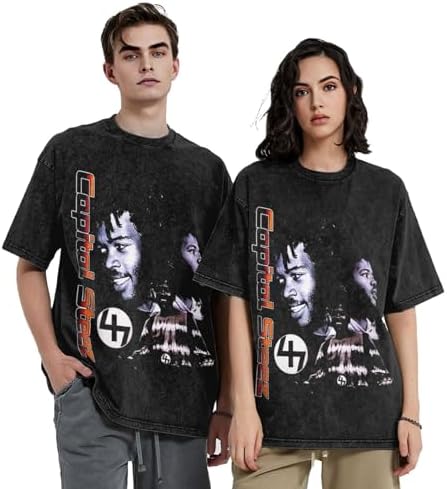WINCCOR Capital Musics Steez Men's Vintage Oversized T