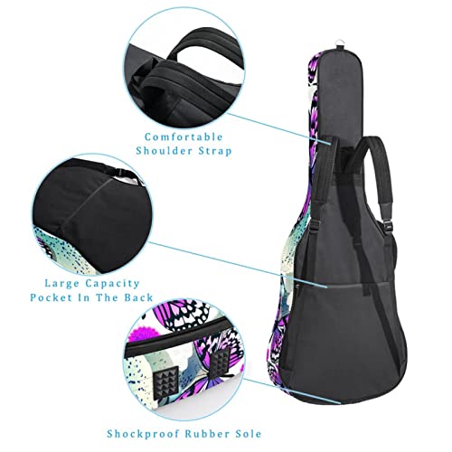 Housse Pour Guitare Acoustique Papillon Violet Sac Pour Guitare Électrique 10Mm Rembourré Housse Pour Guitare Classique… - Les Beatles, Paul McCartney, John Lennon, RIngo Starr, George Harrison Housse Pour Guitare Acoustique Papillon Violet Sac Pour Guitare Électrique 10Mm Rembourré Housse Pour Guitare Classique… – Image 4