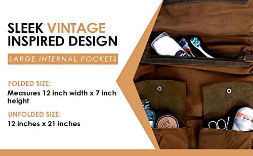 komalc leather toiletry bag