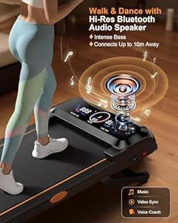 Walking Pad Treadmill with 15% Auto Incline 12-Level, Under Desk Treadmill for Home 450 lbs Capacity, Walking Pad with Incline, RGB UI Screen, Bluetooth Speaker & APP, 3.5HP Quiet Desk Treadmills