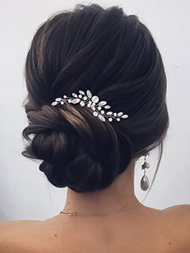 Jakawin 20220125002 Pearl Bride Wedding Hair Pins Silver Rhinestone Hair Piece Crystal Headpiece Bridal Hair Accessories thumb #3