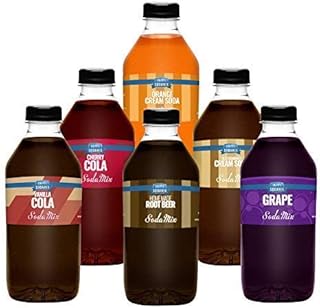 Ralph's 32oz (Quart) SIX Pack Sparkling Water Cane Sugar Soda Maker Flavoring Sodamix | Cherry Cola | Root Beer | Vanilla ...