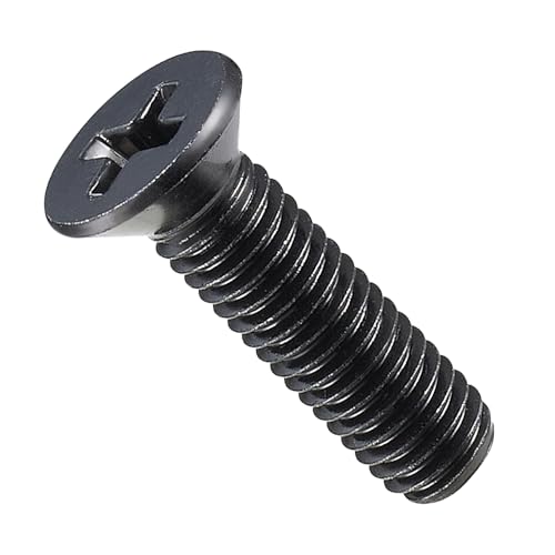 Entaniya ミリネジ 黒ステンレス 十字穴付き皿小ネジ M5-0.8 (5本入り) 【MCCHBS-M5-0.8】 (18mm)