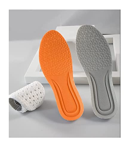 Image of Shock Absorption Insoles, Breathable Shoe Inserts, Arch Support Shoe Insoles, Elastic Insole, Heel Cushioning, for Women Men (41-42, ORANGE)