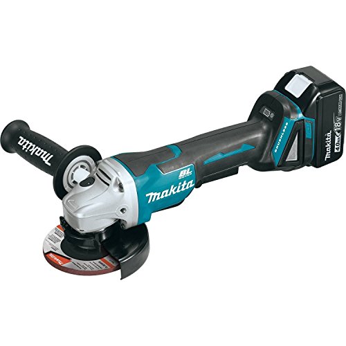 Makita Xag10M 18V Lxt Lithium-Ion Brushless Cordless 4-1/2" Paddle Switch Cut-Off/Angle Grinder Kit, With Electric Brake (4.0Ah) #TOP1