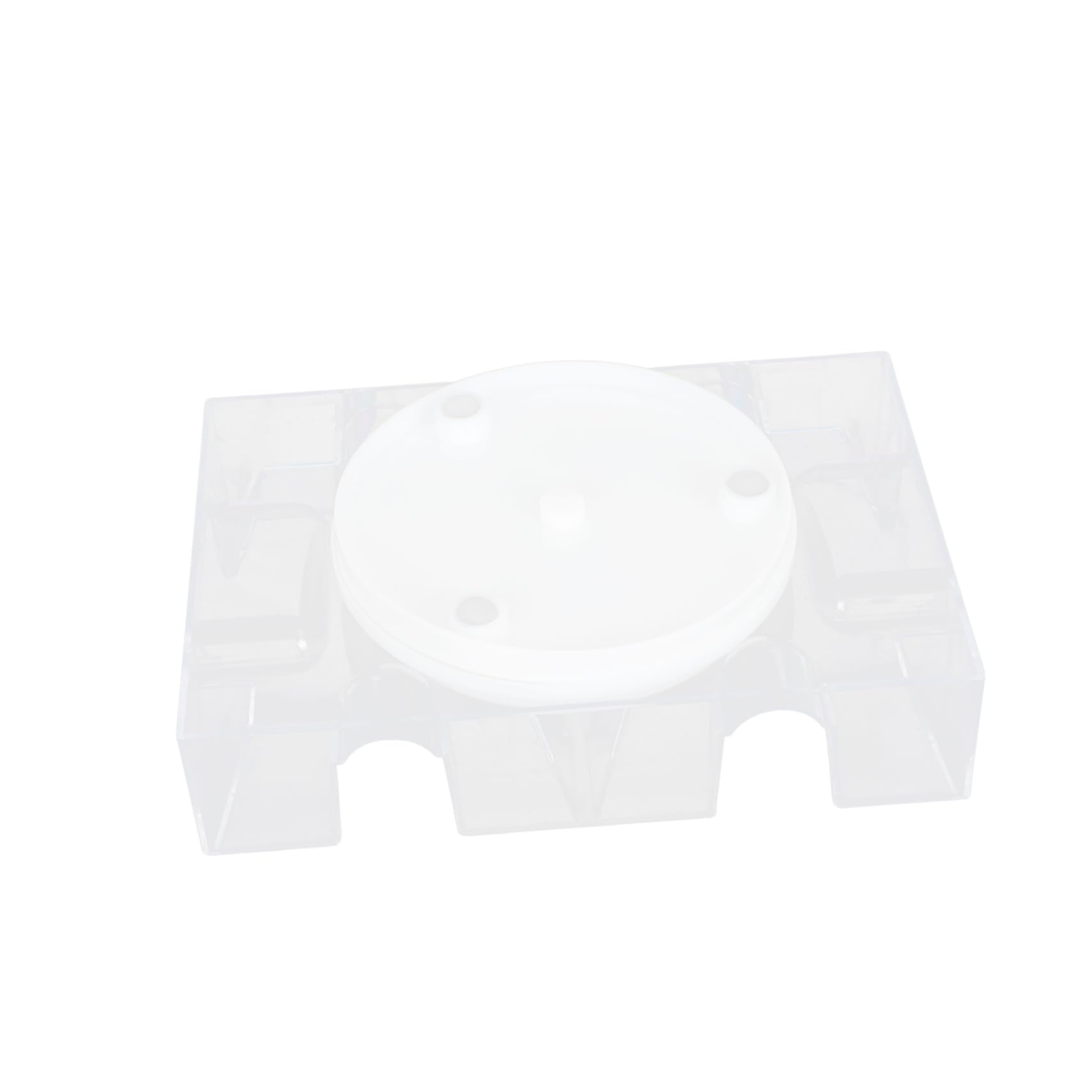 BCOATH Poker Rack Tray Board Game Supply Plaything Card Holder Rotating Poker Card Stand Plastic Material Non-Slip Base