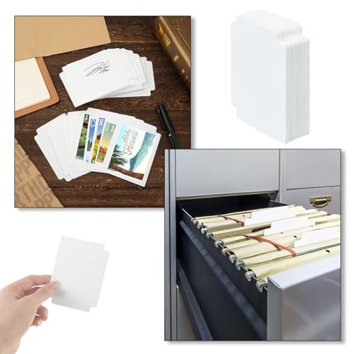Karten-Trennblätter, PP-Kartentrenner, wiederverwendbar, für Spielkarten, 100 Stück, 95 x 70 mm, Weiß