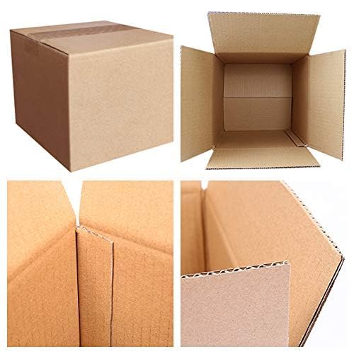 Image of Schliersee 9x6x4 Shipping Box Mailers Set, Kraft Corrugated Cardboard Packaging Boxes Pack of 25
